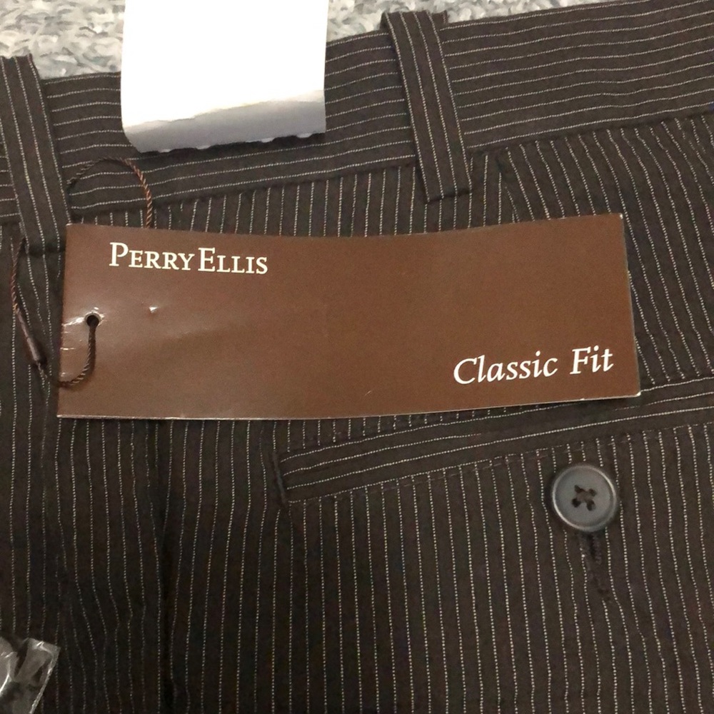 Brown with white pinstripes Slacks